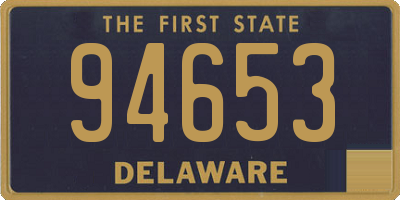DE license plate 94653
