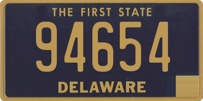 DE license plate 94654