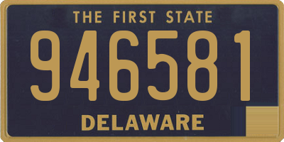 DE license plate 946581
