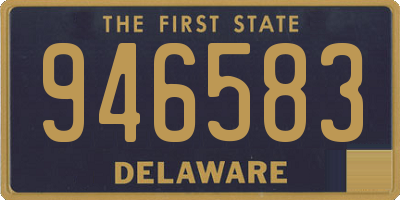 DE license plate 946583