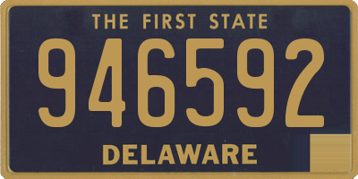 DE license plate 946592