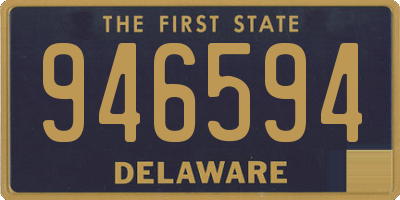 DE license plate 946594