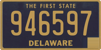 DE license plate 946597