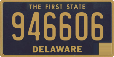 DE license plate 946606
