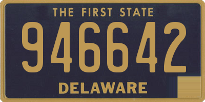 DE license plate 946642