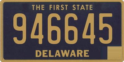 DE license plate 946645