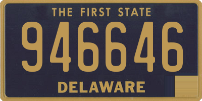 DE license plate 946646