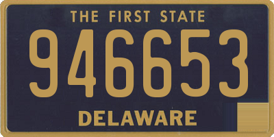 DE license plate 946653