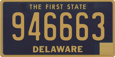 DE license plate 946663