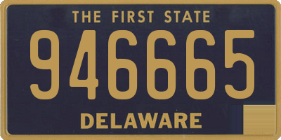 DE license plate 946665