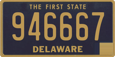 DE license plate 946667