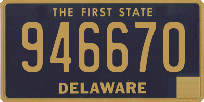 DE license plate 946670