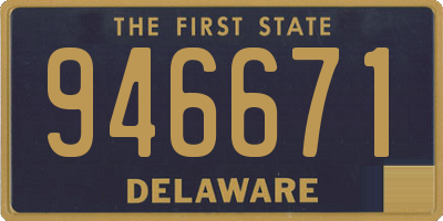DE license plate 946671