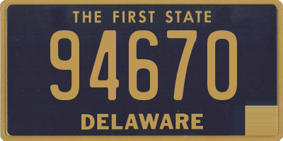 DE license plate 94670