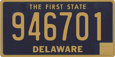 DE license plate 946701