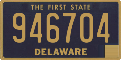 DE license plate 946704
