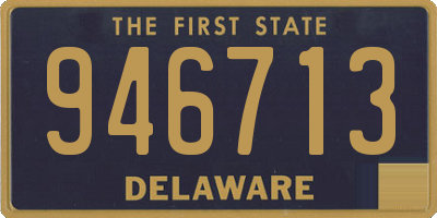 DE license plate 946713