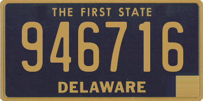 DE license plate 946716