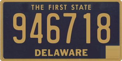 DE license plate 946718