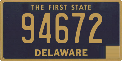 DE license plate 94672
