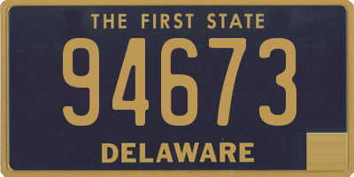 DE license plate 94673