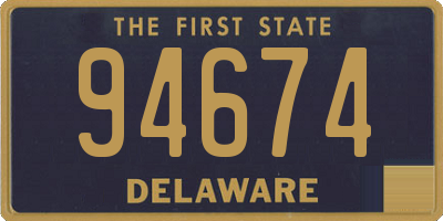DE license plate 94674
