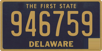DE license plate 946759