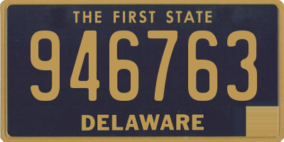 DE license plate 946763