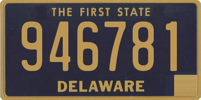 DE license plate 946781