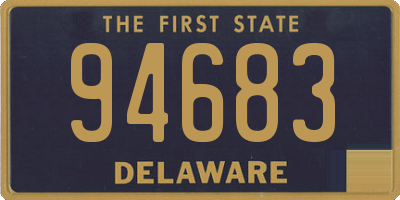 DE license plate 94683