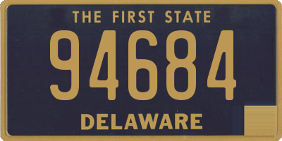 DE license plate 94684