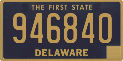 DE license plate 946840