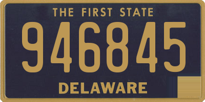 DE license plate 946845