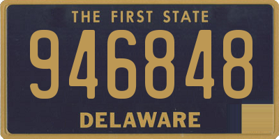 DE license plate 946848