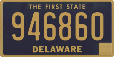 DE license plate 946860