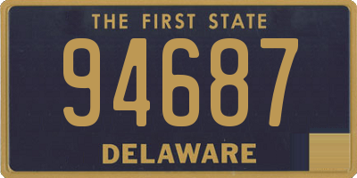 DE license plate 94687