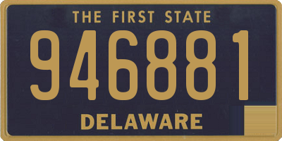 DE license plate 946881
