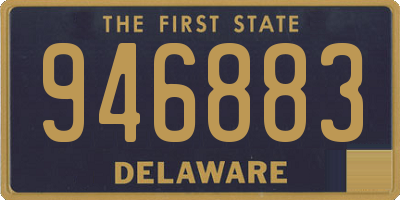 DE license plate 946883