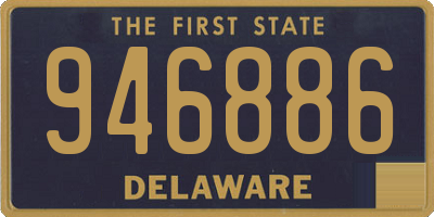 DE license plate 946886