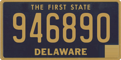 DE license plate 946890
