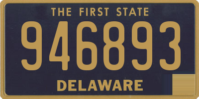 DE license plate 946893