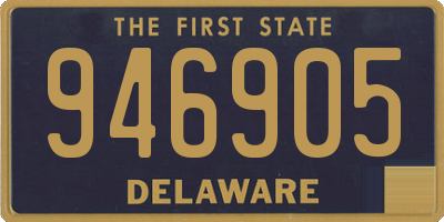 DE license plate 946905