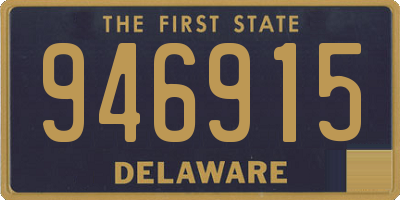 DE license plate 946915