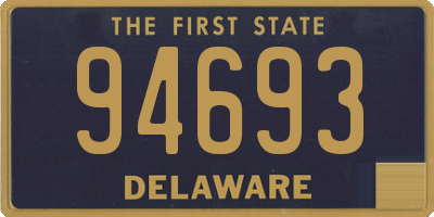 DE license plate 94693