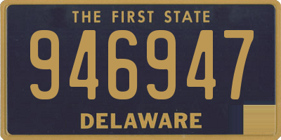 DE license plate 946947