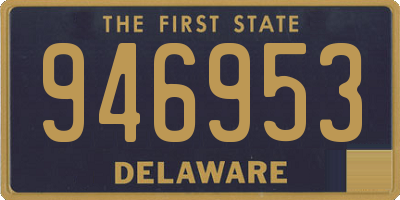 DE license plate 946953