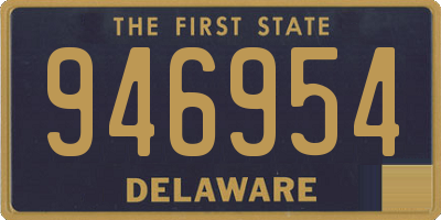 DE license plate 946954