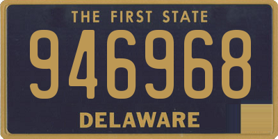 DE license plate 946968