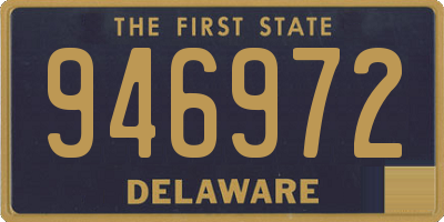 DE license plate 946972