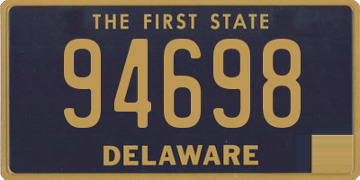 DE license plate 94698